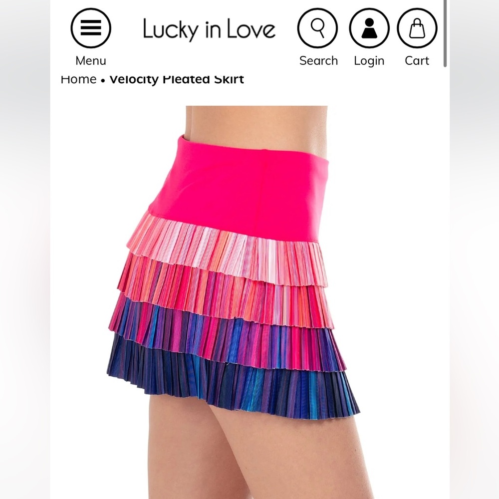 NWT Lucky in Love tennis skirt size small